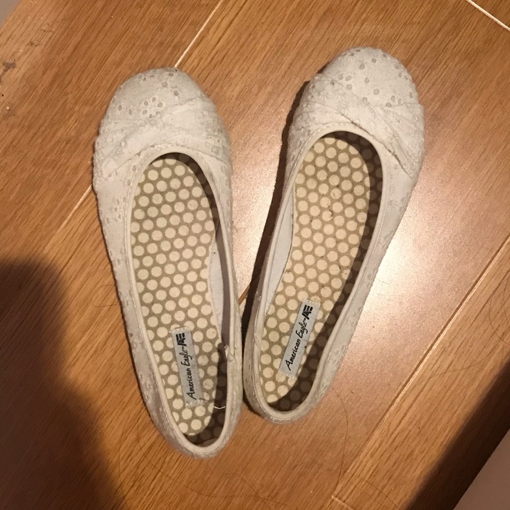 Cute white flats